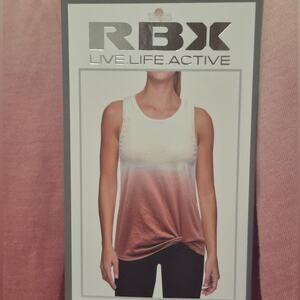 RBX | NWT | White and Pink Gradient Tank Top | XL